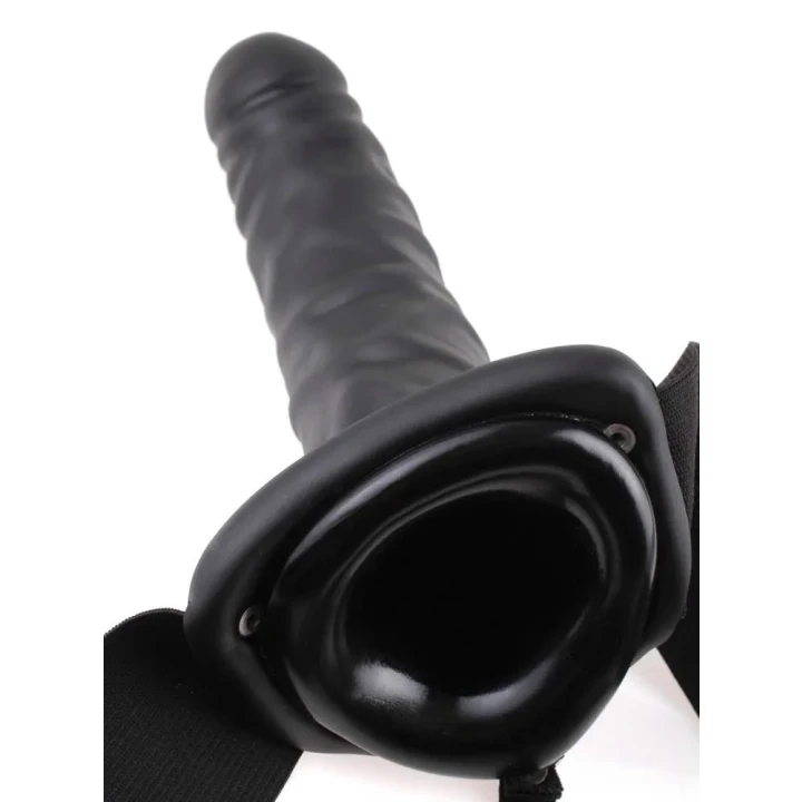 Dildo FFS 8 - Puste, regulowany pasek, długość 20 cm, średnica wewnętrzna 4 cm