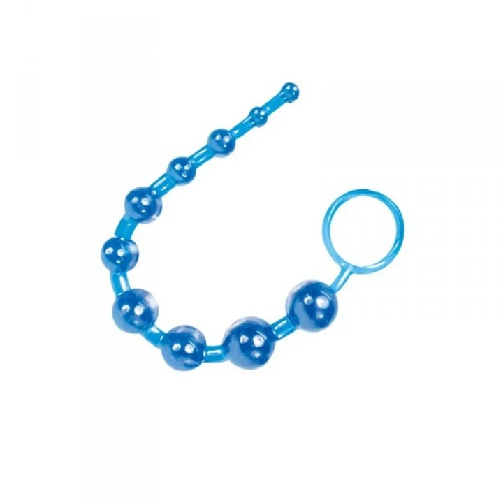 Kulki analne SOFT JELLY 10-beads, średnice 1-2.5 cm, długość 31 cm, bez ftalanów