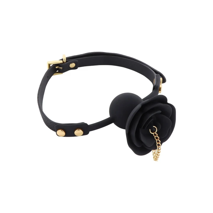 Knebel z kulką 4.2 cm Taboom Dona z eleganckim plugiem, silikon/skóra PU, długość 43-59 cm