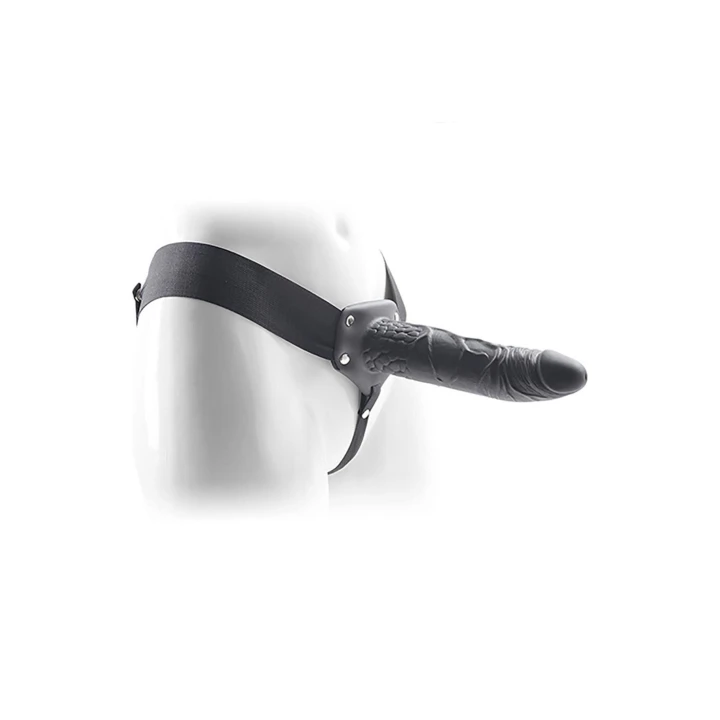 Dildo Proteza-FALLO 20.5 cm, wodoodporny, regulowane paski, czarny