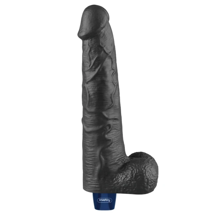 Dildo REAL SOFTEE 10,5'' Rechargeable, TPE, długość 27cm, średnica 5cm, czarny