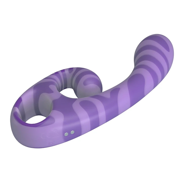 Masażer dwustronny Pretty Love Sumner, 12 trybów wibracji, wodoodporny, silikonowy