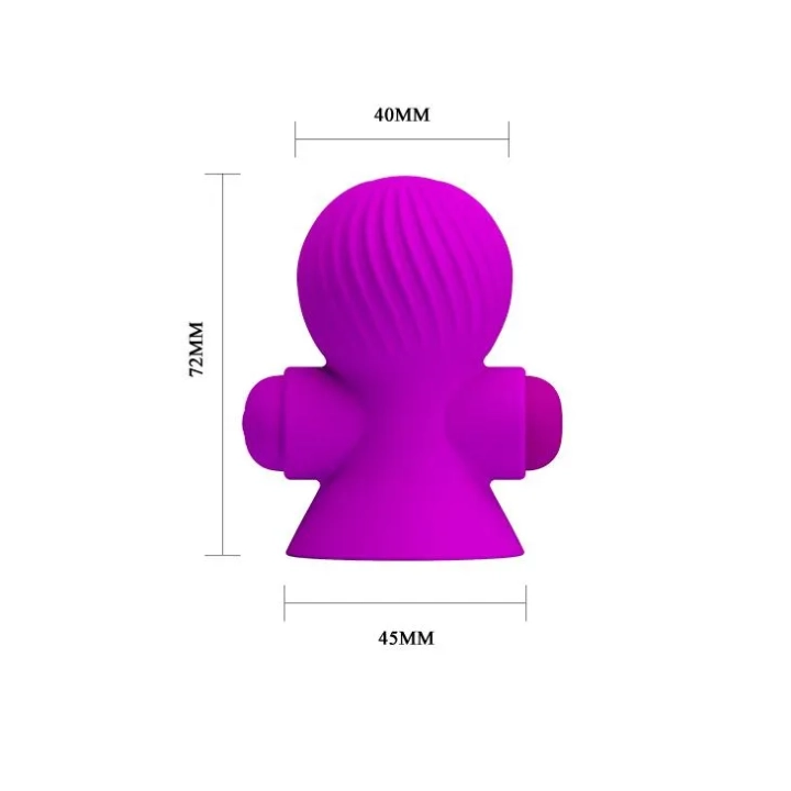 Stymulator sutków PRETTY LOVE - 12 funkcji, 4,5 cm w średnicy, 7,2 cm długości