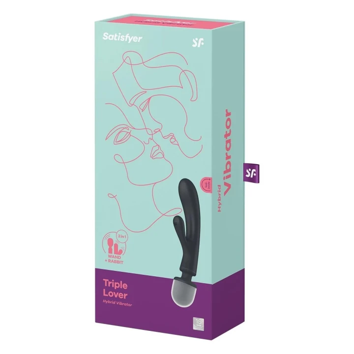 Wibrator punktu G Satisfyer Triple Lover z niezależnymi silnikami i 3 poziomami wibracji