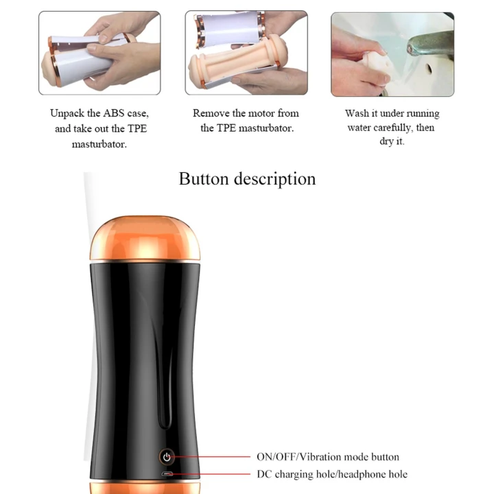 Masażer dla mężczyzn B-Series, wibracyjny, dwustronny, z sensorami ruchu