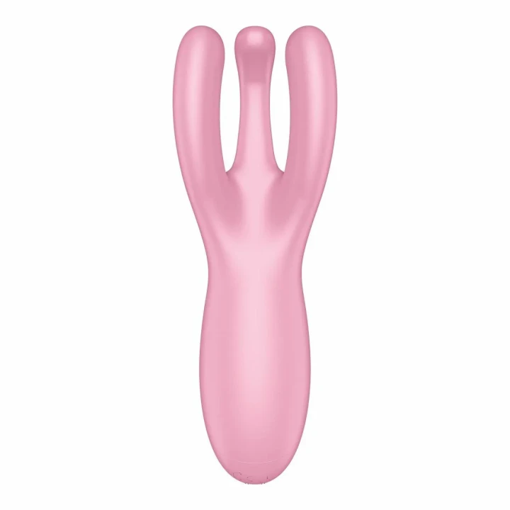 Wibrator lay-on Satisfyer Threesome 4, 12 programów, silikon medyczny, wodoodporny