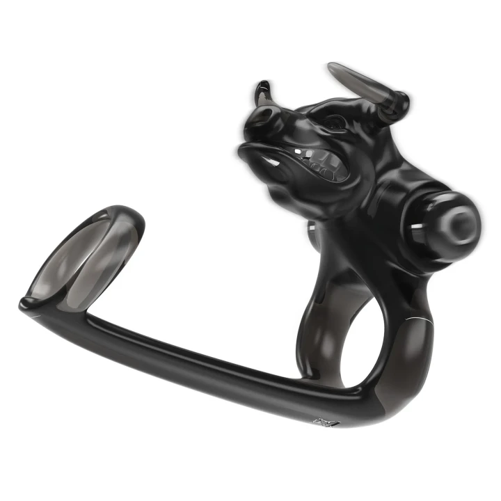 Pierścień erekcyjny BULL WARRIOR, 10 funkcji wibracji, wodoodporny, TPE ABS