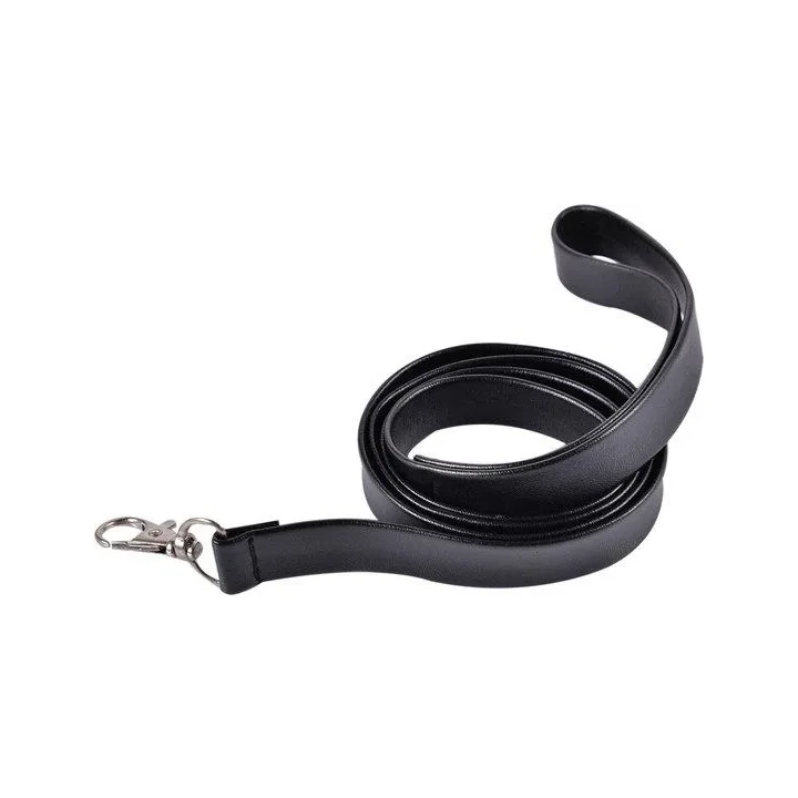 Kołnierzyk fetyszyzmu z regulacją, Power Escorts BR94, czarny, ze smyczą