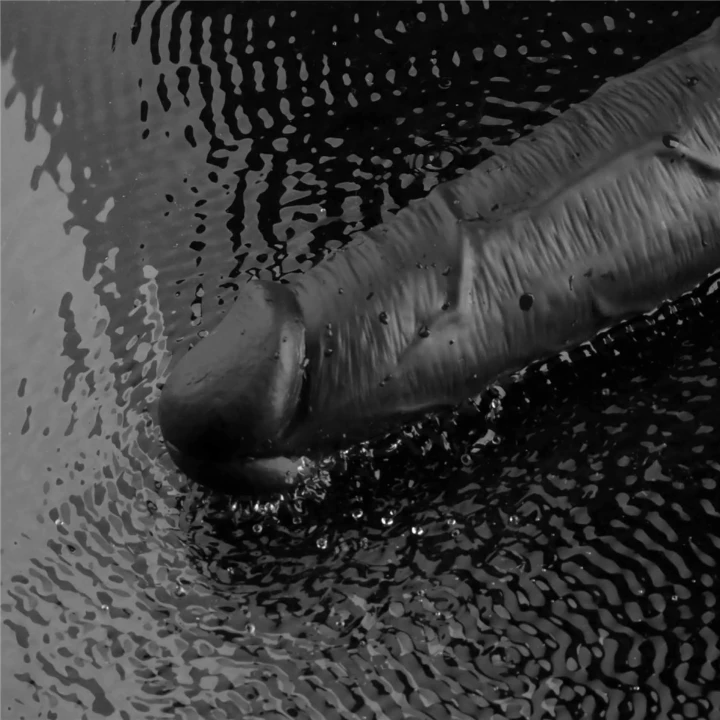 Dildo REAL SOFTEE 10,5'' Rechargeable, TPE, długość 27cm, średnica 5cm, czarny