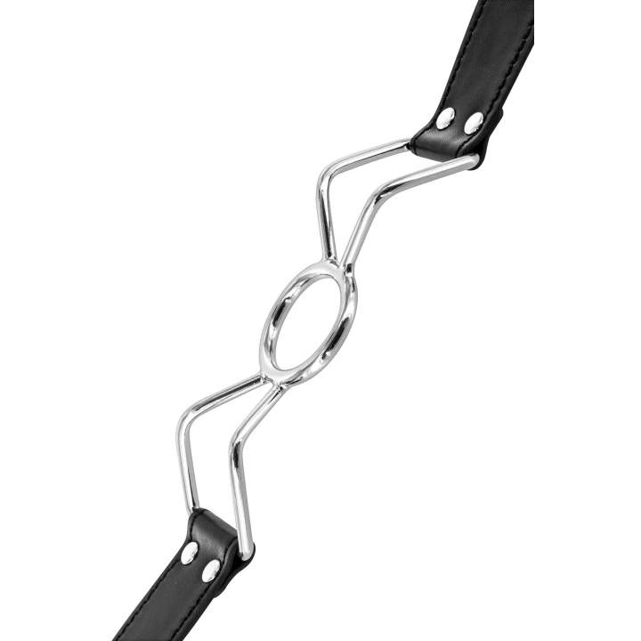 Knebel BDSM - Fetish Tentation, regulowany, skórzany, estetyczny kagańca pająka