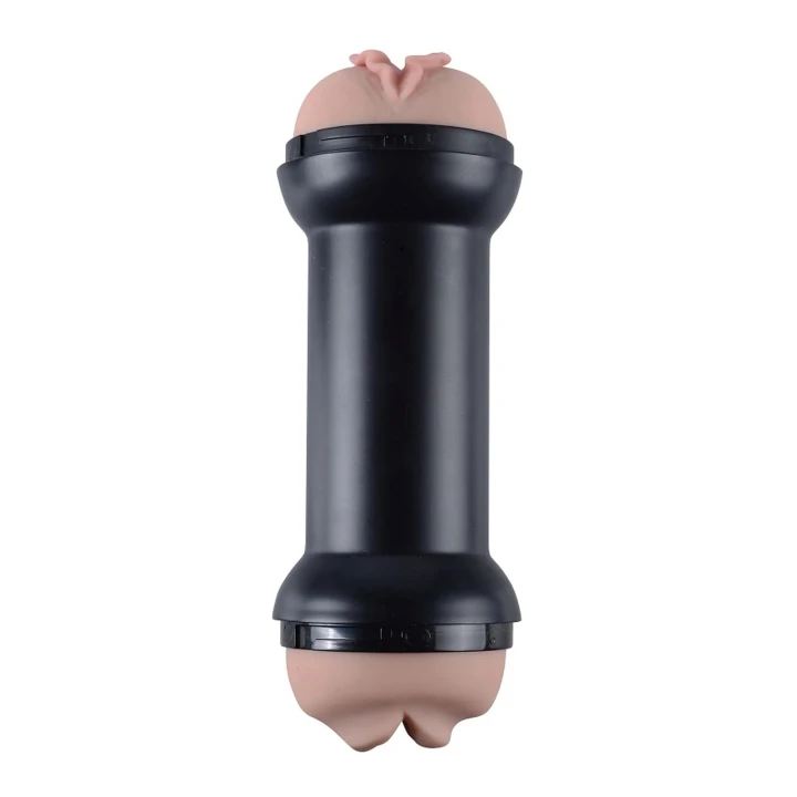 Masturbator podwójny Training Master, realistyczny TPE, 22 cm długości