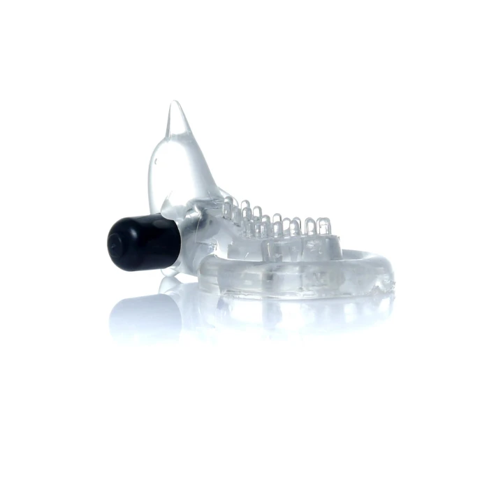 Pierścień wibracyjny Dolphin Vibro, elastyczny, stymulujący, 9 cm