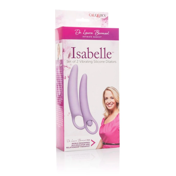 Wibrator i rozszerzacze Isabelle – silikonowy zestaw 2 szt. z wibratorem, wodoodporny