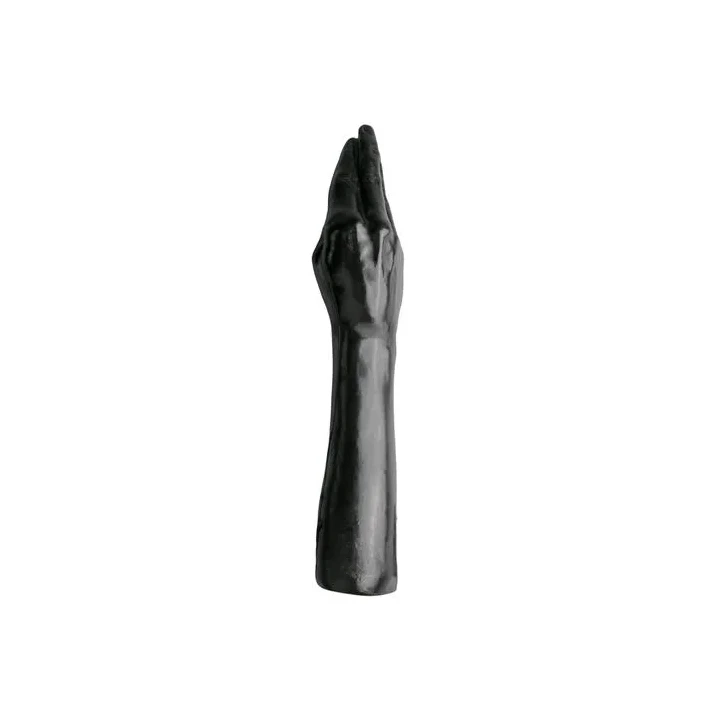Dildo TPR All Black 39 cm - wodoodporny, naturalne wykończenie, 726 g