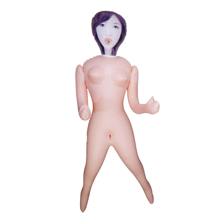 Lalka erotyczna Suzuki, naturalny rozmiar, PVC, z nadrukowanymi włosami i twarzą