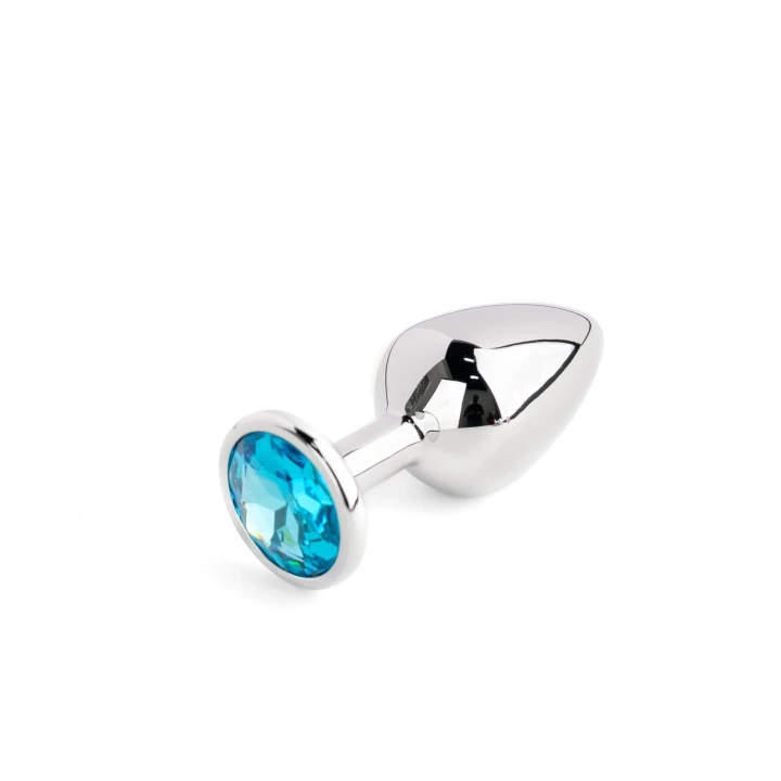 Korek analny zestaw Silver PLUG – stal nierdzewna, 3 rozmiary, kryształowa baza