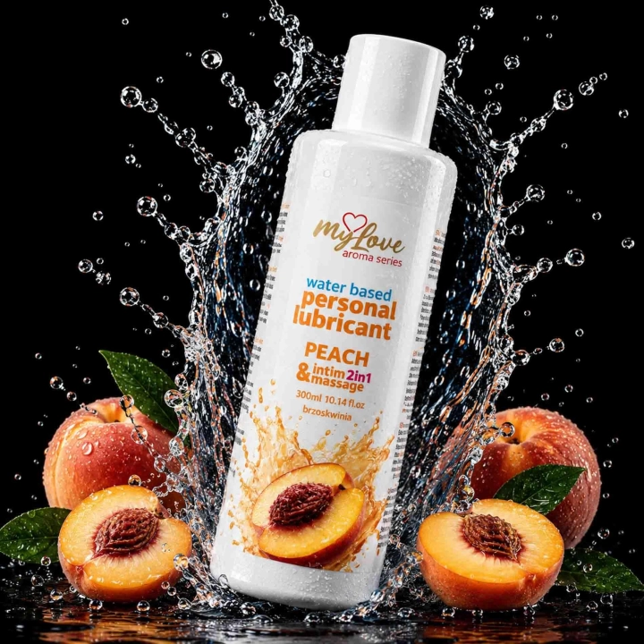 Żel intymny i do masażu MyLove Aroma Series 2w1 Brzoskwinia 300 ml