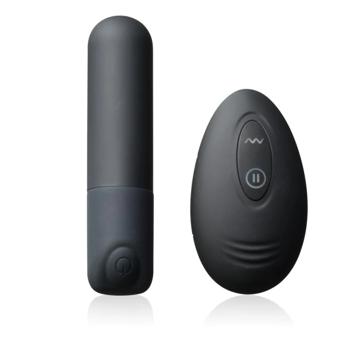 Mini wibrator INTY Toys - PULSE z pilotem, 10 trybów, wodoodporny, silikon