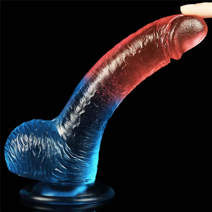 Dildo realistyczne Dazzle, 19 cm długości, materiał TPE, z przyssawką