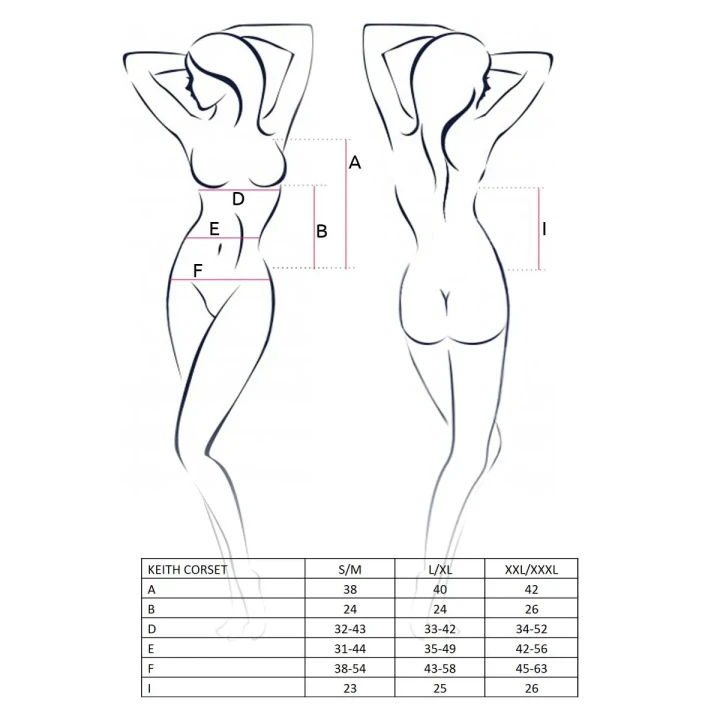 Gorset klasyczny CASMIR, czarny, regulowane ramiączka, zapięcia do pończoch