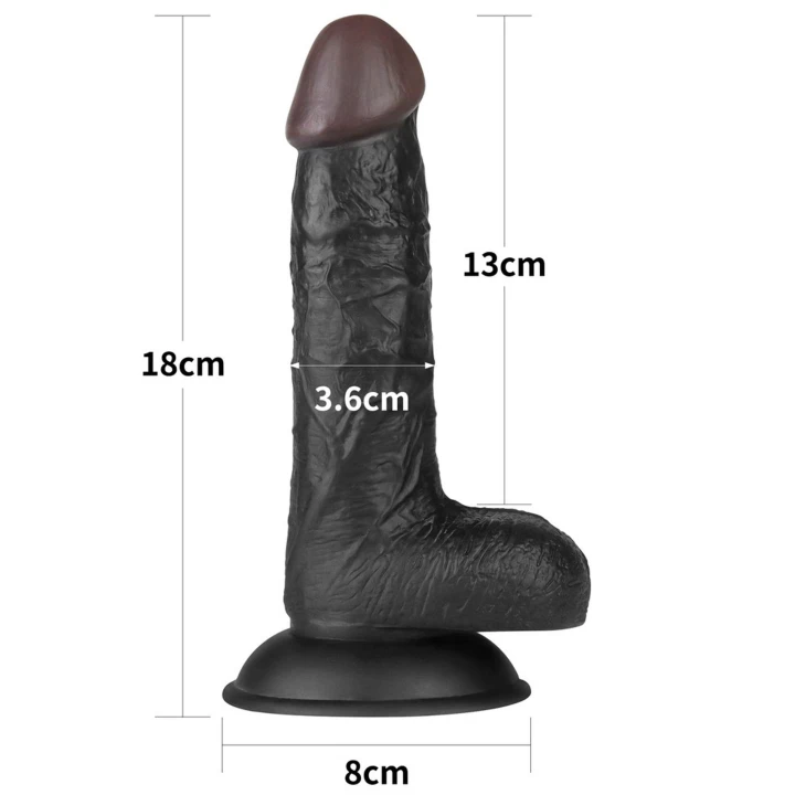 Strap-on dildo zestaw Easy Strapon - 7 cali, regulowana uprząż, TPE bez lateksu