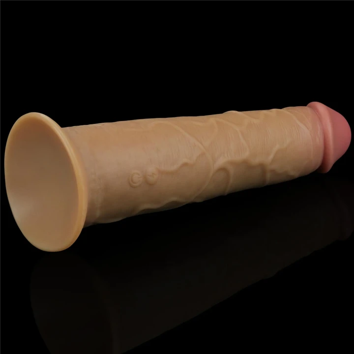 Dildo Lovetoy 8 cali, wibrujący, podwójnie warstwowy silikon, wodoodporny