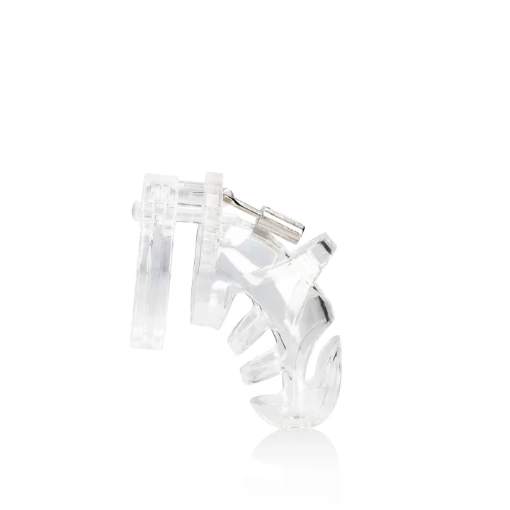 Klatka erekcyjna Man|Cage Model 25 - 3.5''/9 cm, Hipoalergiczny poliwęglan, Przezroczysta