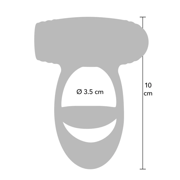 Pierścień erekcyjny Optima Cross Xpert | Silikonowy, 10 trybów wibracji, IPX7