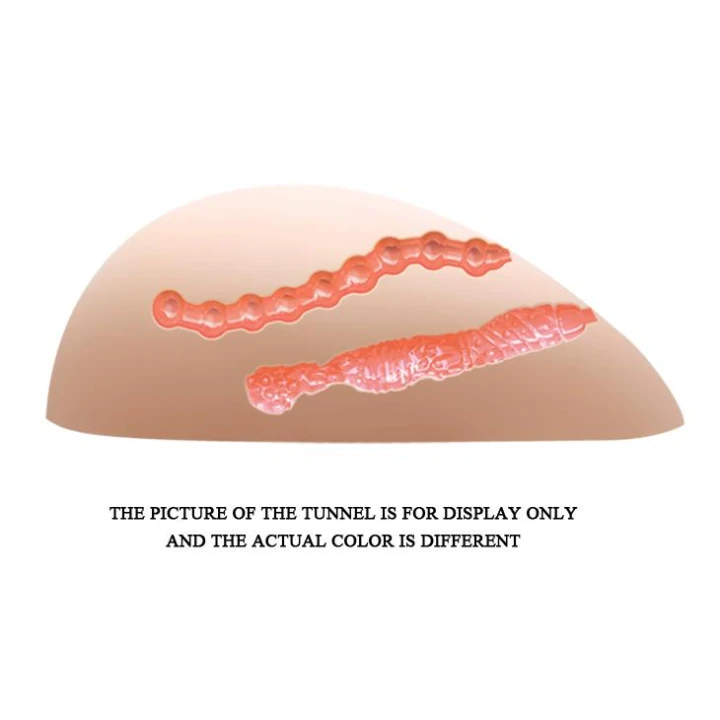 Masturbator realistyczny BAILE - Wibracje multispeed, CyberSkin, 2 otwory miłości