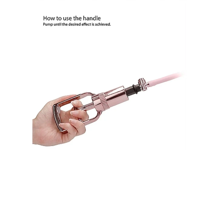 Pompka erogenna - Rose Gold, odporny na zachlapania, akryl, silikon, ABS