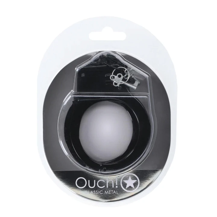 Kajdanki metalowe - Czarne, Mechanizm szybkiego uwalniania, Solidna konstrukcja