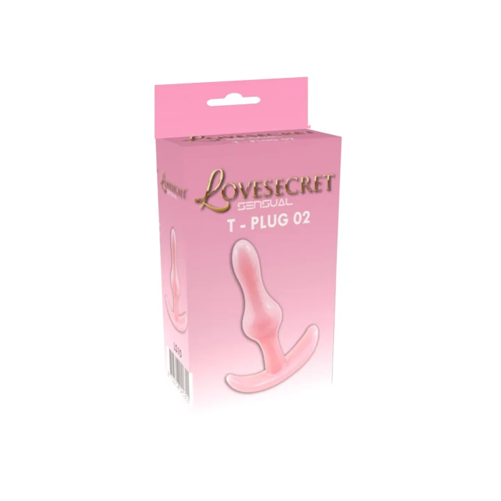 Korek analny Lovesecret Sensual LS10 – 8,5 cm, silikon TPE, dla początkujących, różowy