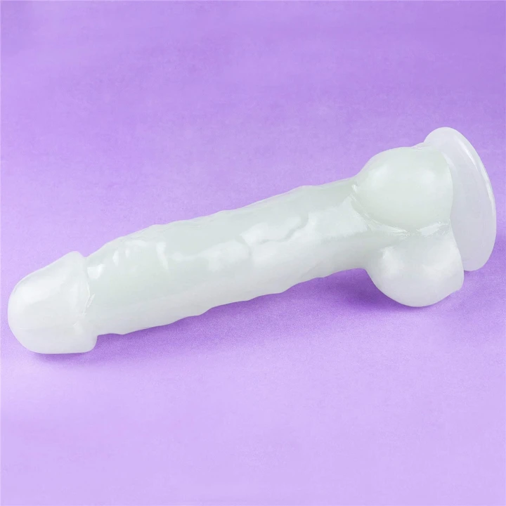 Dildo Lumino Play 8,5'' – TPE, świecący w ciemności, realistyczna tekstura skóry