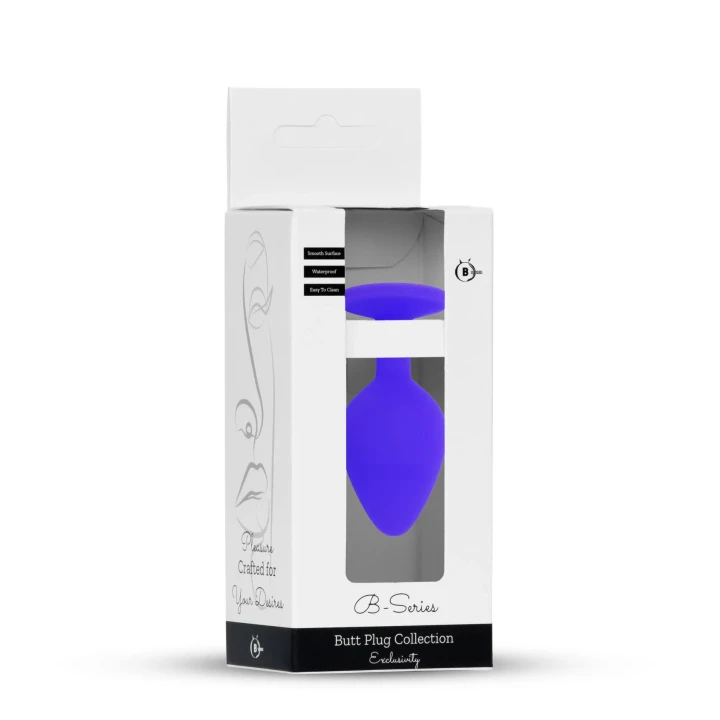 Plug analny Plug-Jewellery, silikonowy, mały, 7 cm długości, diamentowa podstawa