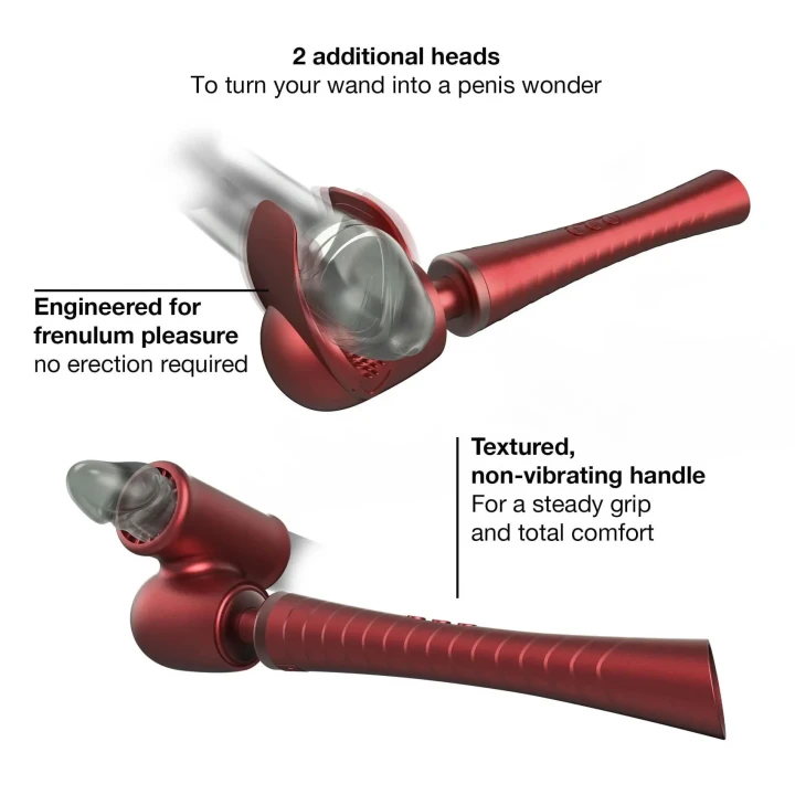 Wibrator masażer EDGY (MAN.WAND) – silnik 5 trybów, 5 poziomów, IPX7