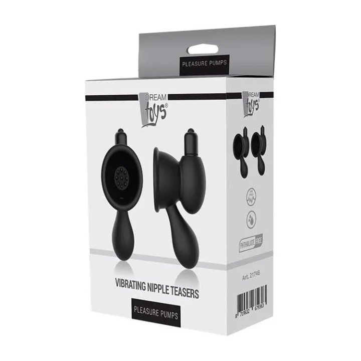 Pompki wibracyjne do sutków, silikonowe, wodoodporne, z przyciskiem wibracji