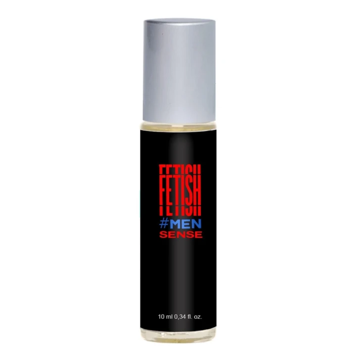 Perfumy męskie FETISH SENSE 10ml - z nutami brzoskwini i bergamotki, roll-on