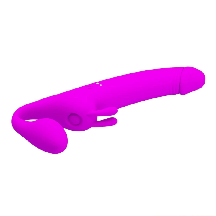Wibrator strap-on Zanini, silikonowy, 28,3 cm, 10 trybów wibracji, wodoodporny