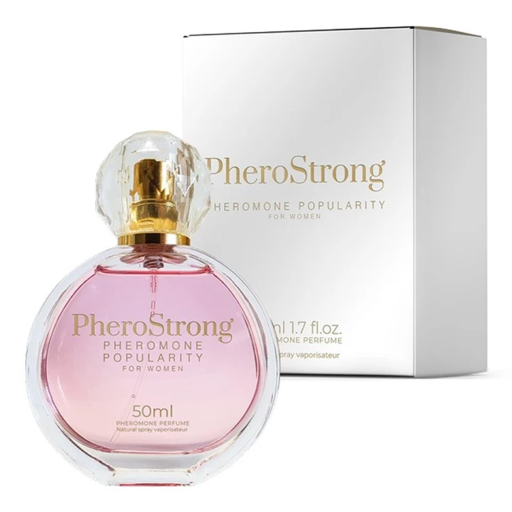 Pheromon dla kobiet PheroStrong Popularity 50ml - luksusowy zapach, kwiatowo-drzewny, zmysłowy