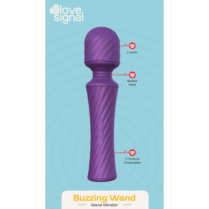 Wibrator masażer Dreamtoys Love Signal — silnik mocny, 3 poziomy + 7 trybów, USB magnetyczne