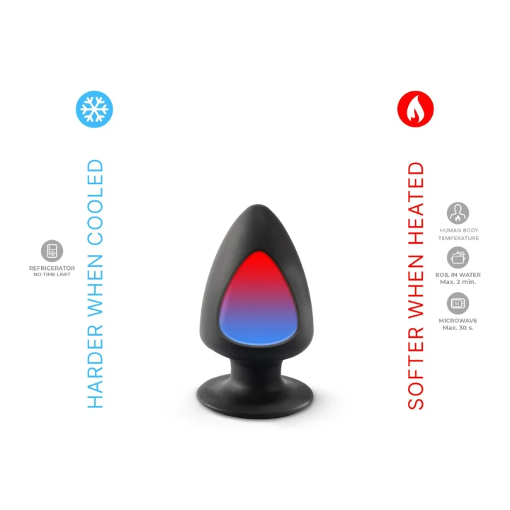 Wibrator analny Silexd XS - Materiał Silexpan, Wodoodporność IPX8, Czarny