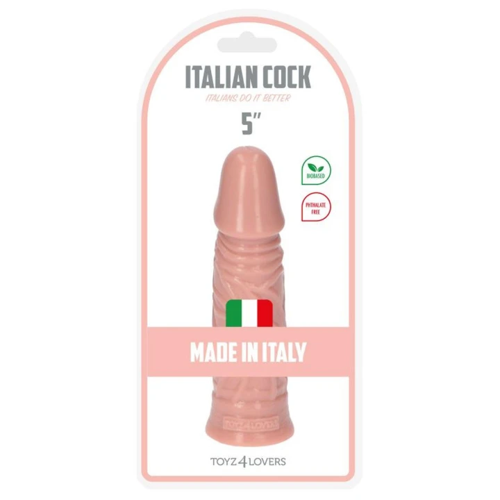 Dildo Ezio Flesh – 13 cm, biologiczne materiały, wodoodporny, do stymulacji pochwowej