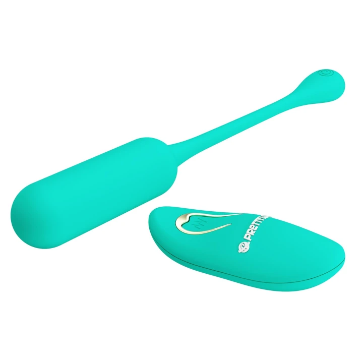 Jajko wibracyjne - PRETTY LOVE LECHIES, silikon, bezprzewodowy pilot, 12 funkcji wibracji