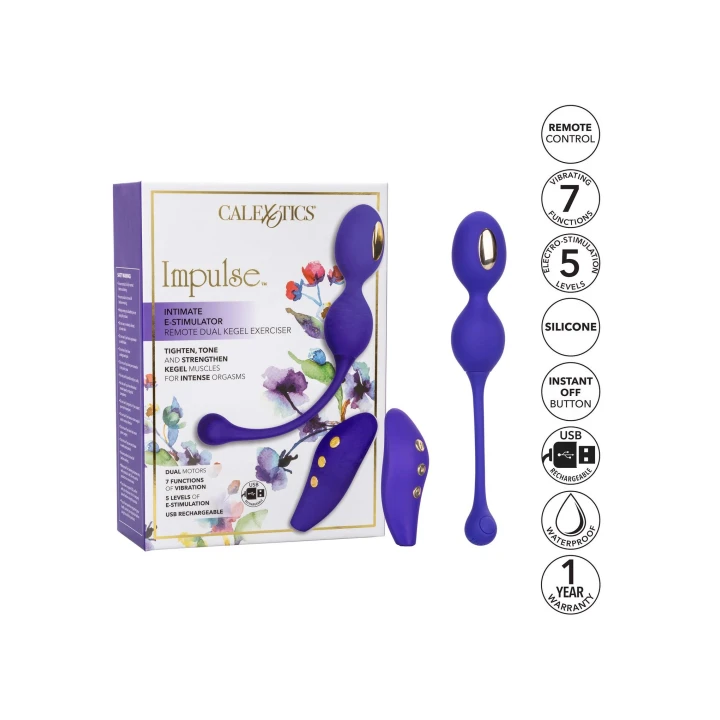 Ćwiczenia Kegla Estim Dual: Stymulacja Elektromagnetyczna, 7 Wibracji, Wodoodporność