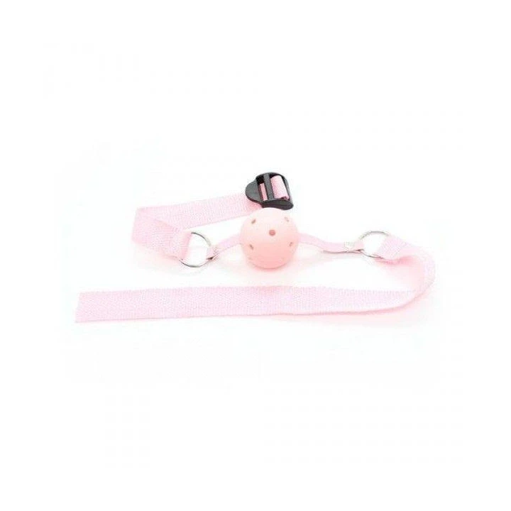 Knebel od Toyz4Lovers, różowy, z otworami do oddychania, komfortowy w użyciu