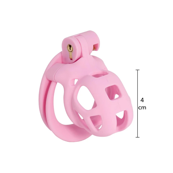 Klatka na penisa HIDDEN DESIRE, ABS, 4 pierścienie, długość całkowita 7 cm