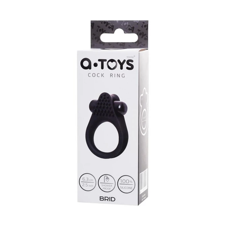 Pierścień wibracyjny A-Toys BRID, elastyczny silikon, średnica 3,1cm, długość 6,3cm