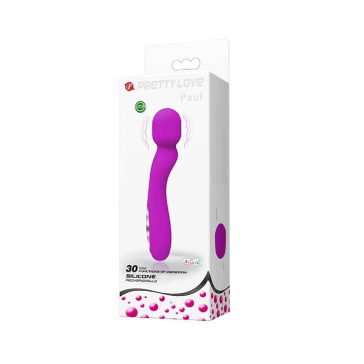 Masażer wibracyjny Pretty Love Paul USB, 30 trybów, wodoodporny