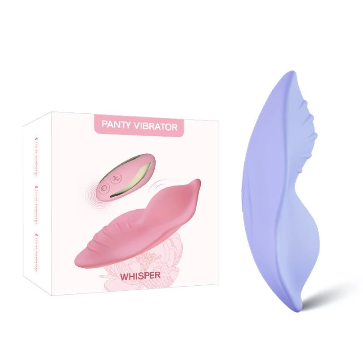Stymulator łechtaczkowy Whisper Purple, silikon medyczny, wodoodporny, 9 trybów wibracji