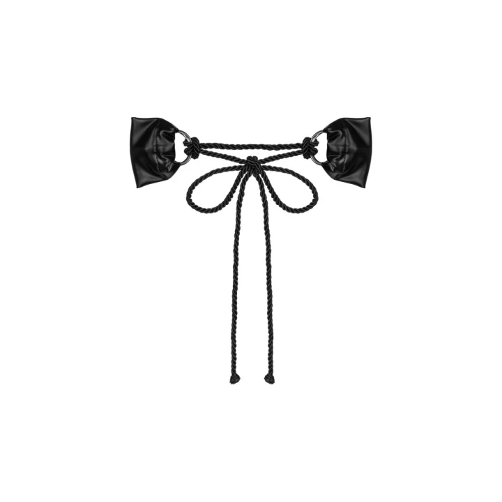 Kajdanki Cordellis OBSESSIVE – elastyczne, błyszczące, z wieloma możliwościami wiązania